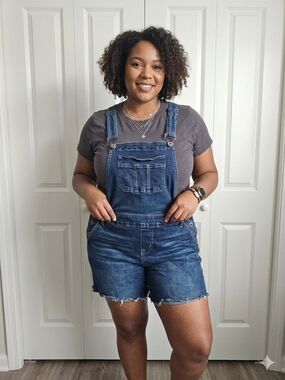 Torrid  Shortalls Blue Denim Short Overalls SZ 10